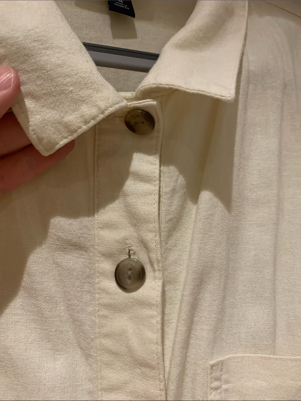 Universal Thread Cream Short-Sleeve Drawstring Romper - Picture 5 of 14